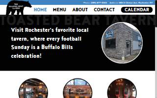 Toasted Bear Tavern website