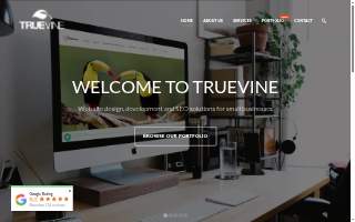 Truevine Web Design of Brighton website