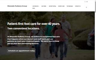 Westside Podiatry Group of Brighton website