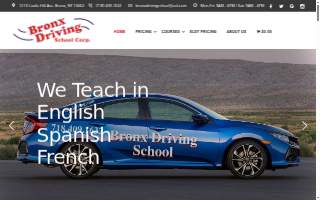 Bronx Driving School website