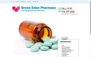 Bronx Eden Pharmacy website