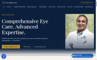 Bronx Vision Center website