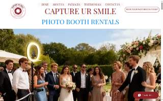 Capture Ur Smile Photo Booth website