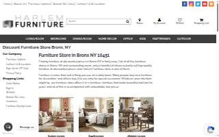 Harlem Furniture Inc website