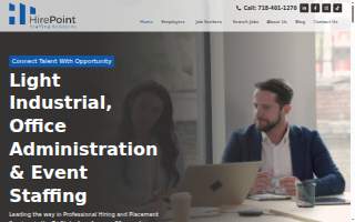 Hire Point Staffing Solutions website