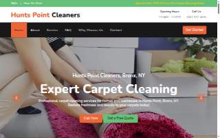 Hunts Point Cleaners website