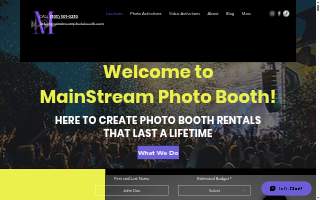 MainStream Photo Booth Rental NYC website