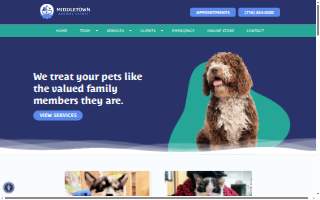 Middletown Animal Clinic website