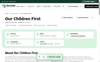 Our Children First website