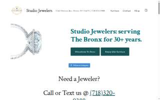 Studio Jewelers website