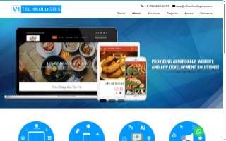 Website & Mobile App Designers - V1 Technologies website