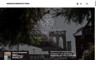 Brooklyn Chiropractic Studio website