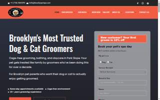 Brooklyn Pet Spa Pet Grooming website