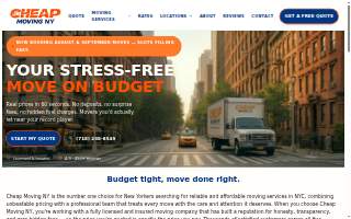 Cheap Moving NY website