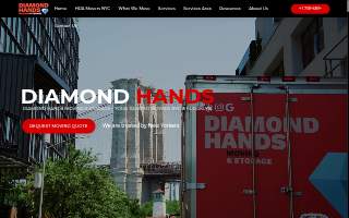 Diamond Hands Moving & Storage NYC website