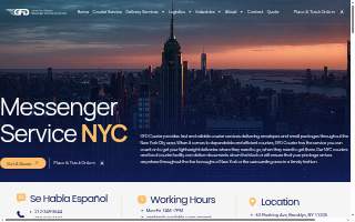 GFD Courier Corporation - Messenger Service website