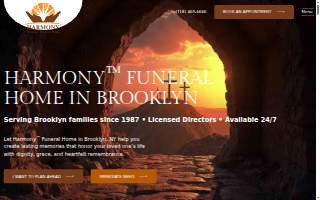 Harmony Funeral Home Brooklyn website