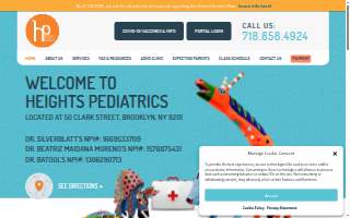 Heights Pediatrics website