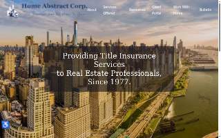 Home Abstract Corporation website