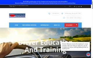 Jessi Driving School website