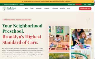 Kinder Prep Montessori Nursery & Preschool in Brooklyn Heights website