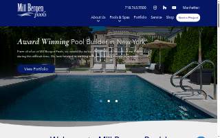 Mill Bergen Pools website