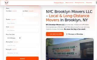 NYC BROOKLYN MOVERS LLC website