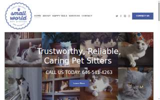 Small World Pet Sitters website