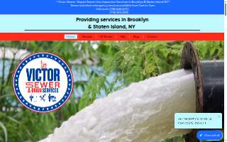 Victor Sewer & Drain Services website