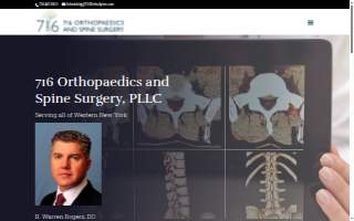 716 Orthopaedics and Spine Surgery, PLLC website