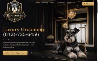 Bark Avenue Pet Salon website