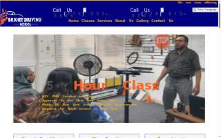 Bright Driving School website