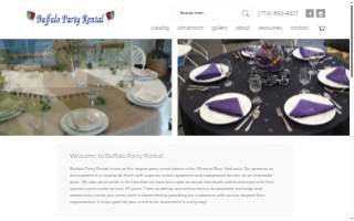 Buffalo Party Rental website