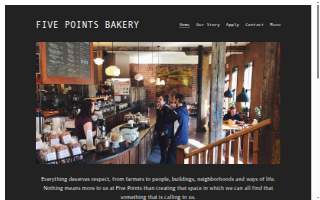 Five Points Bakery website