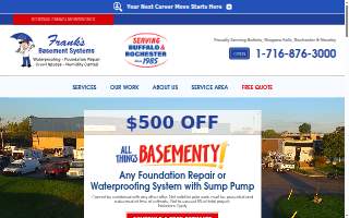 Frank's Basement Systems website