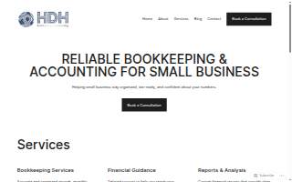 HDH Bookkeeping & Accounting website