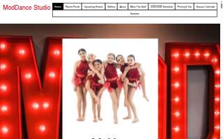 Mod Dance Studio website