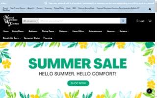National Warehouse Furniture Sales of Buffalo website