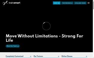 TrainSMART Personal Fitness website