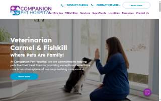 Companion Pet Hospital of Carmel website