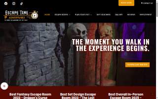 Escape Time Adventures website