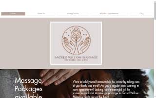 Sacred Willow Massage website