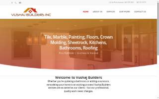 Vushaj Builders Inc website
