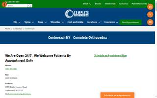Complete Orthopedics of Centereach website