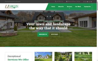 LI Green Landscaping website