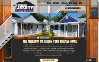 Long Island Liberty Construction website