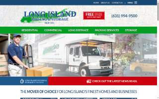 Long Island Moving and Storage website