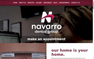 Navarro Dental Group of Central Islip website