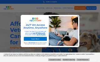 VIP Petcare Vaccination Clinic website