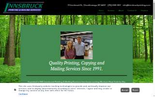 Innsbruck Printing & Mailing Services website
